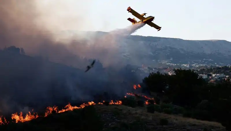Sakız Adası'ndaki Orman Yangını Nedenleri ve Kontrol Altına Alma Süreci