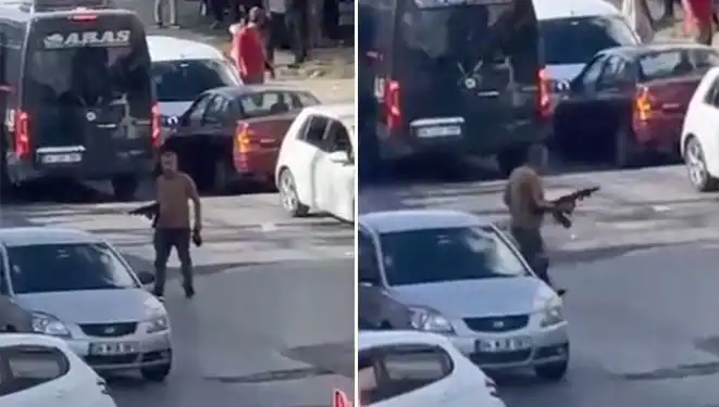 Başakşehir'de Pompalı Tüfekle Sokakları Kapatıp Korku Salan Adam!