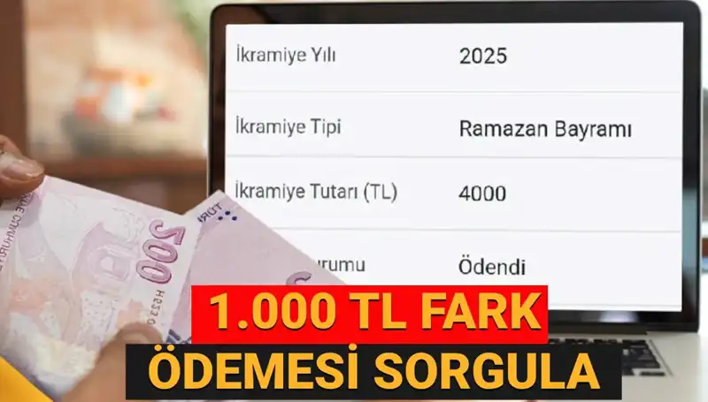Emekli Bayram İkramiyesi Fark Ödemeleri Yattı mı? 1.000 TL Sorgulama!