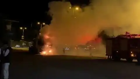 Zonguldak’ta Seyir Halindeki TIR İle Korkutan Yangın!